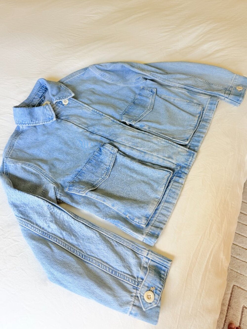 Madewell Kirkham Wash Cropped Cargo Jacket - Picture 11 of 16